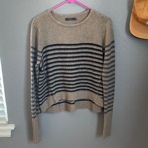 Anthropologie stripe crewneck sweater